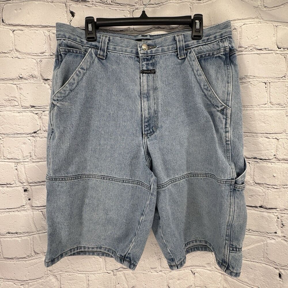 Marithe Francois Girbaud Jean Shorts Size 34(35" Actual)  Baggy Long Denim Y2K